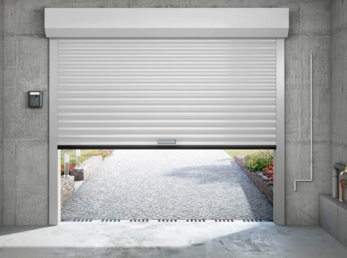 porte de garage enroulable motorisée